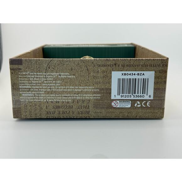 NWT Gift Present Christmas Stag Cabin Winter The Kraftsman Co Brass Bottle Open - Picture 8 of 10